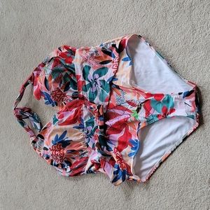 Modcloth Floral One-Piece Swimsuit